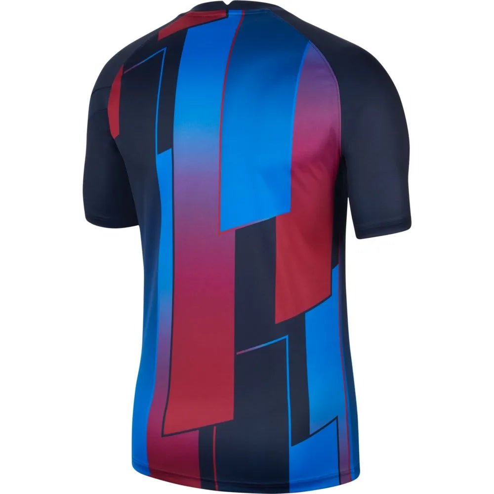 Nike 2021-22 Barcelona Dry-Fit Pre-Match SS Soccer Jersey - Soar