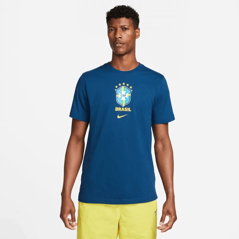 Nike 2022-23 Brazil Crest Tee - Coastal Blue – ProSoccer