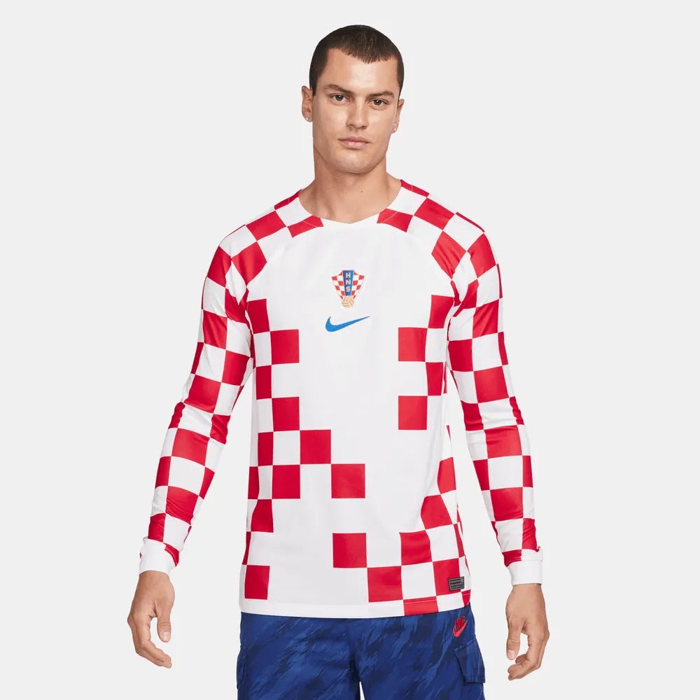 Nike 2022-23 Croatia Home Long-Sleeve Soccer Jersey – ProSoccer Nike 2022-23 Croatia Home Long-Sleeve Soccer Jersey – ProSoccer