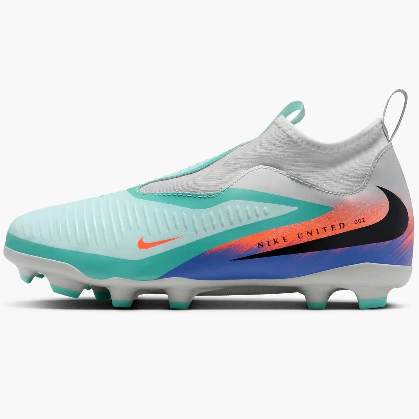 Nike Burgundy Soccer Cleats with Teal & Orange Accents Nike Air Zoom Mercurial Vapor XVI Elite Firm Ground - Silt  main image 3