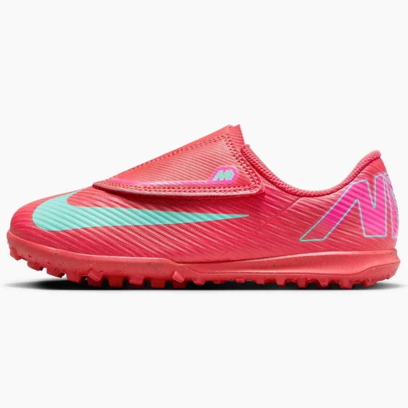 Nike Kids Pink and Orange Soccer Sneakers Nike Jr. Mercurial Vapor 16 Club Little/Big Kids main image 2