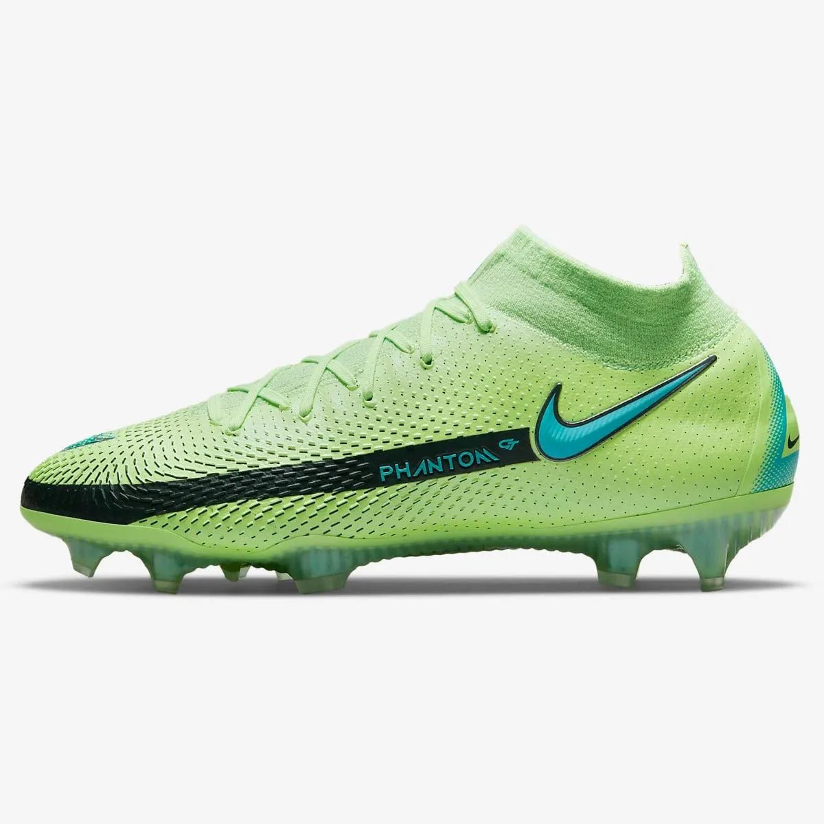 Nike Phantom GT Elite DF FG - Lime Glow-Aquamarine Soccer Cleats