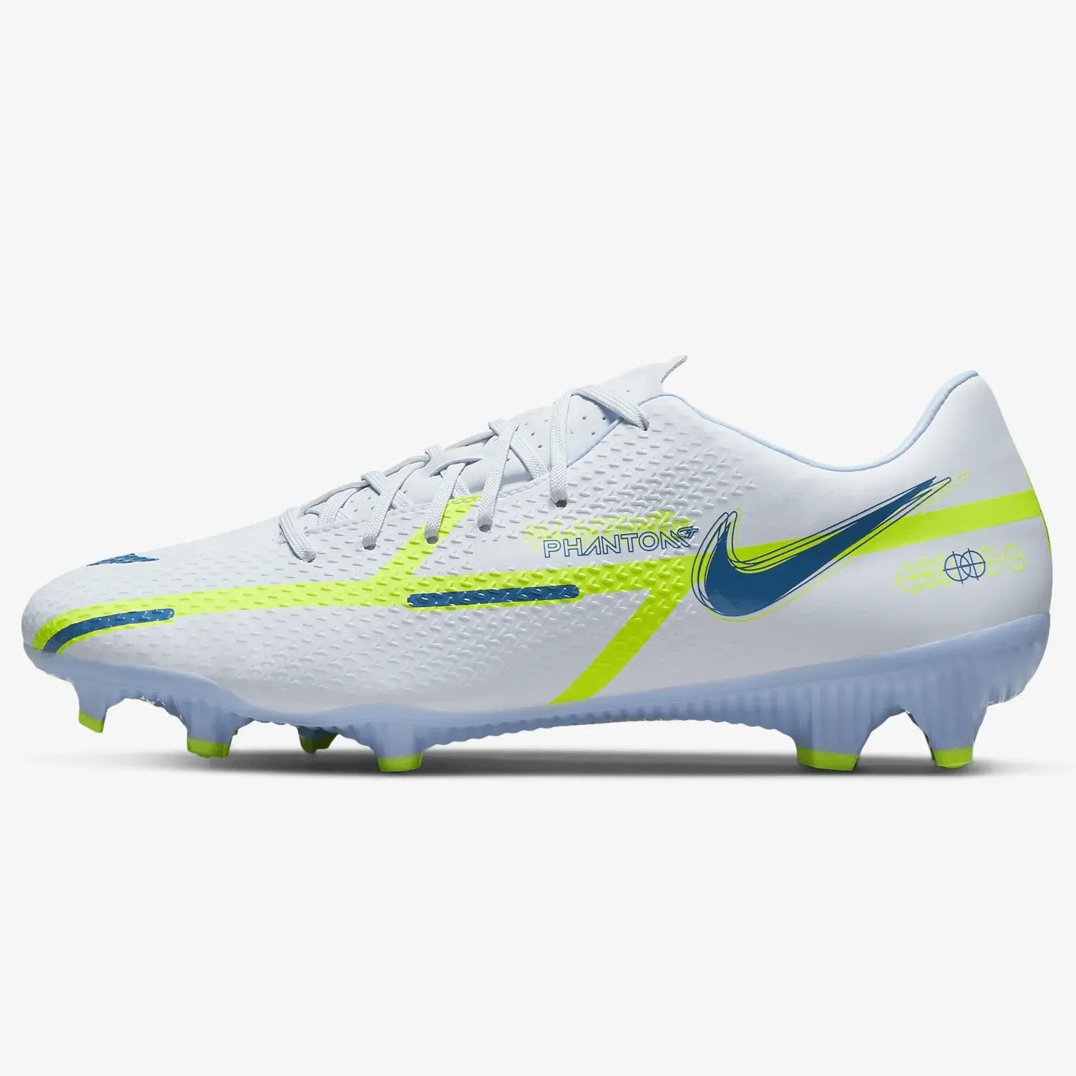 Nike Phantom GT2 Academy FG-MG - Grey-Blue Soccer Cleats – ProSoccer