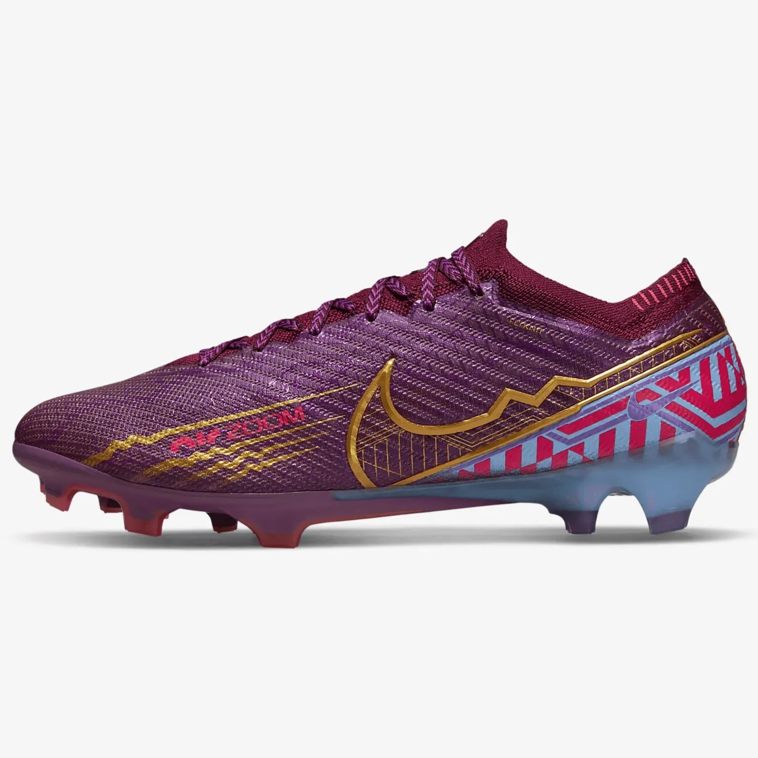 Nike Zoom Vapor 15 Elite KM FG - Dark Beetroot-Gold Soccer Cleats