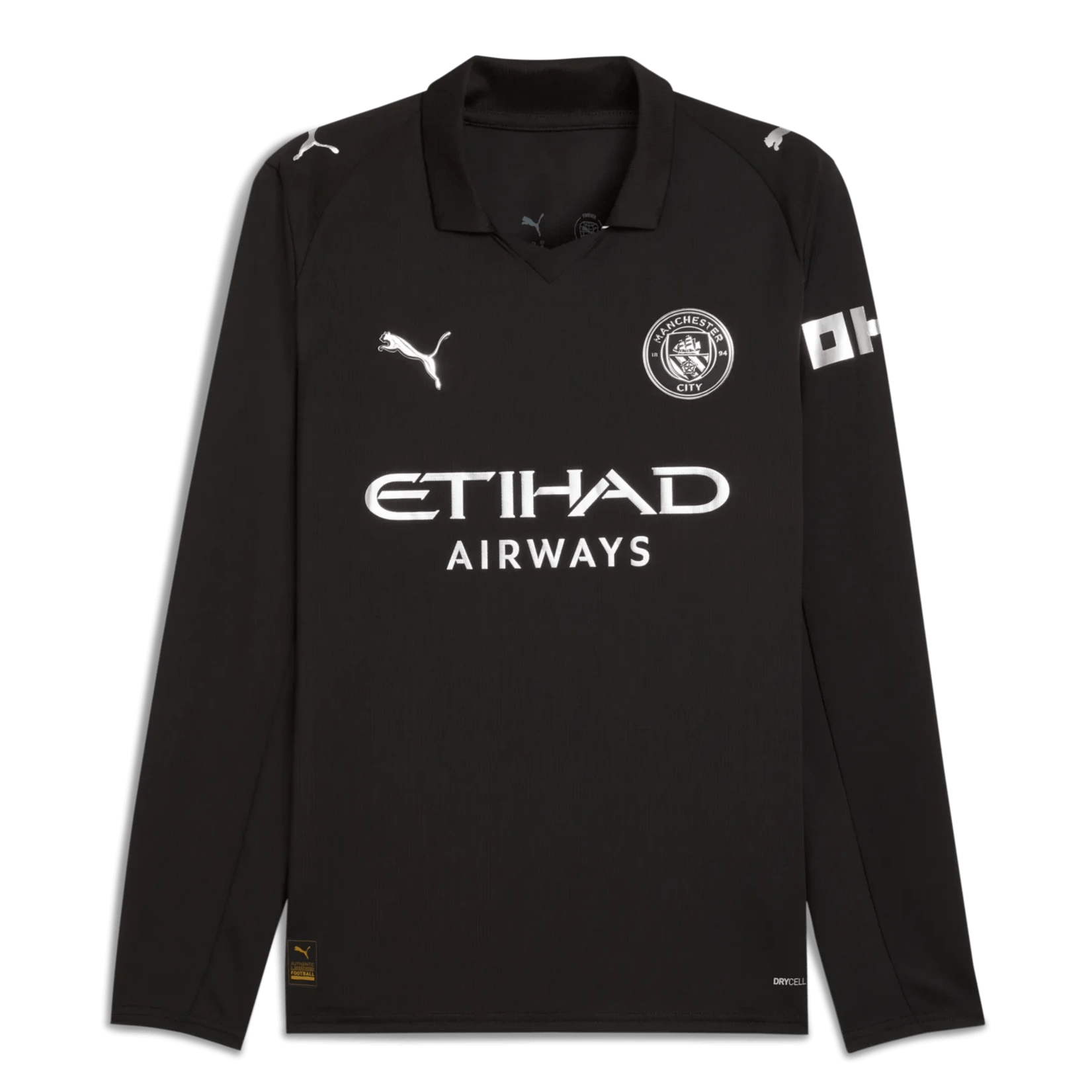 Puma 2025-26 Manchester City Men's Stadium Away Long-Sleeve Soccer