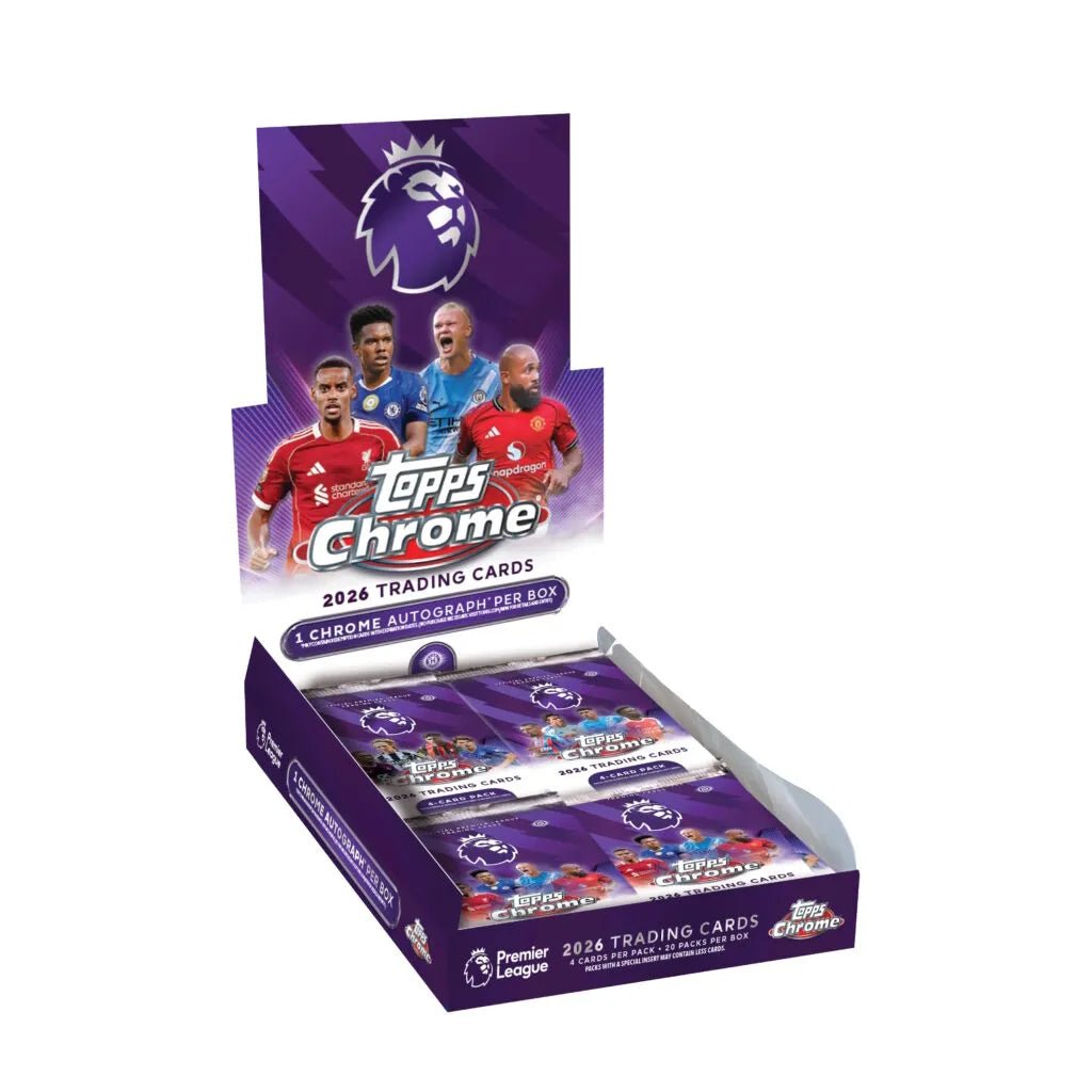 Topps 2025-26 Chrome Premier League Cards Hobby BOX (20 Packs Each