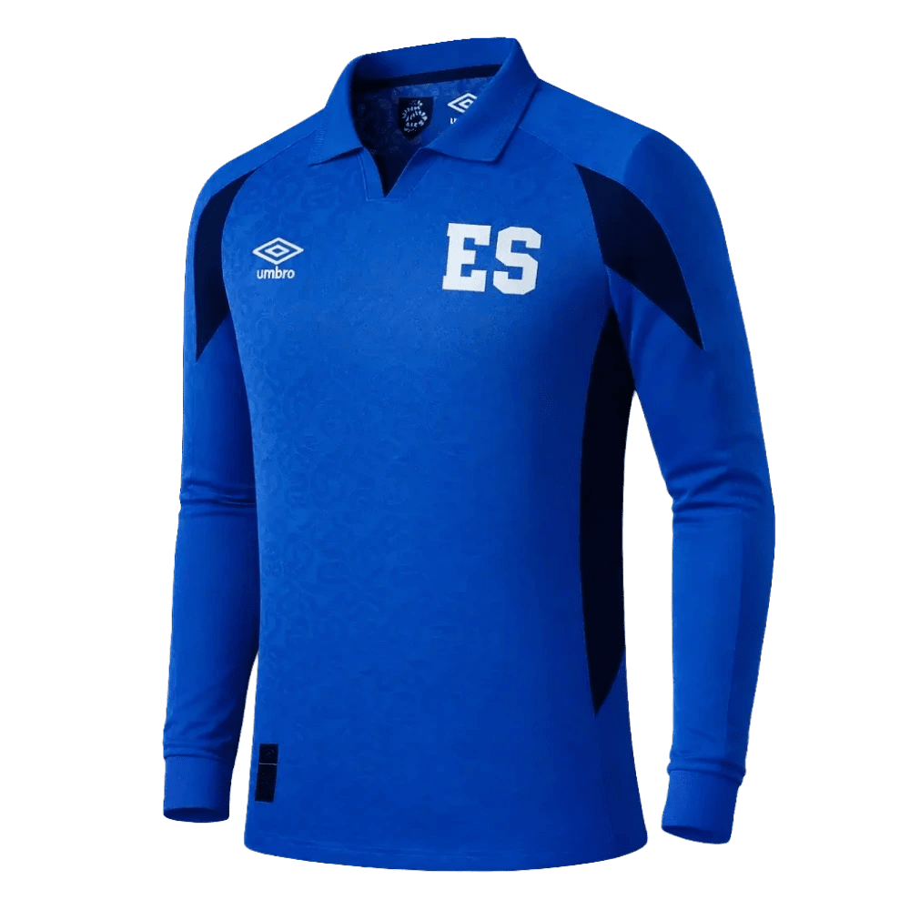 Umbro 2026-27 El Salvador Men's Authentic Home Long-Sleeve Soccer Jersey