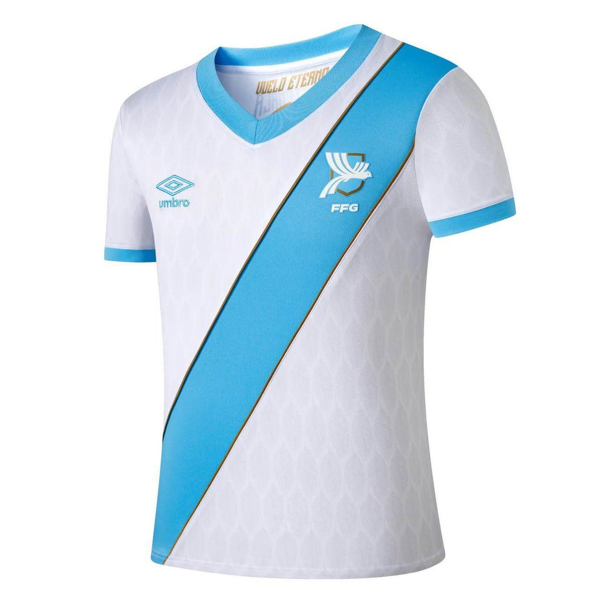 Umbro 2026-27 Guatemala Kids Home Soccer Jersey Set (Jersey - Front)