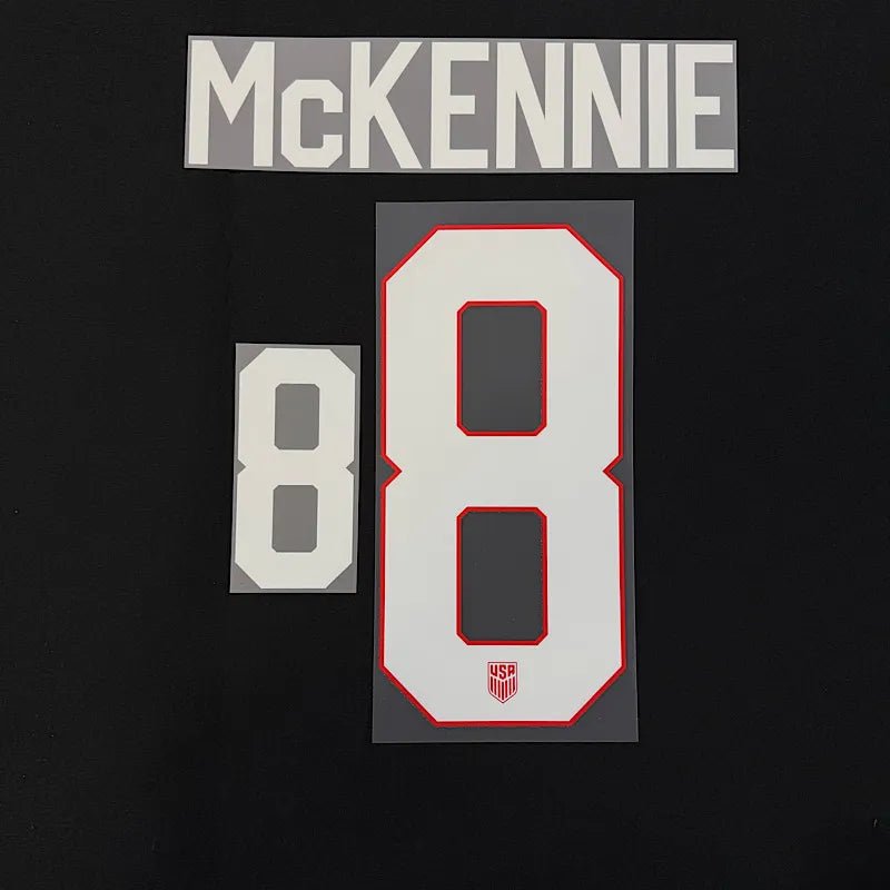 USA 2025 Away McKENNIE #8 Youth Official Name Set