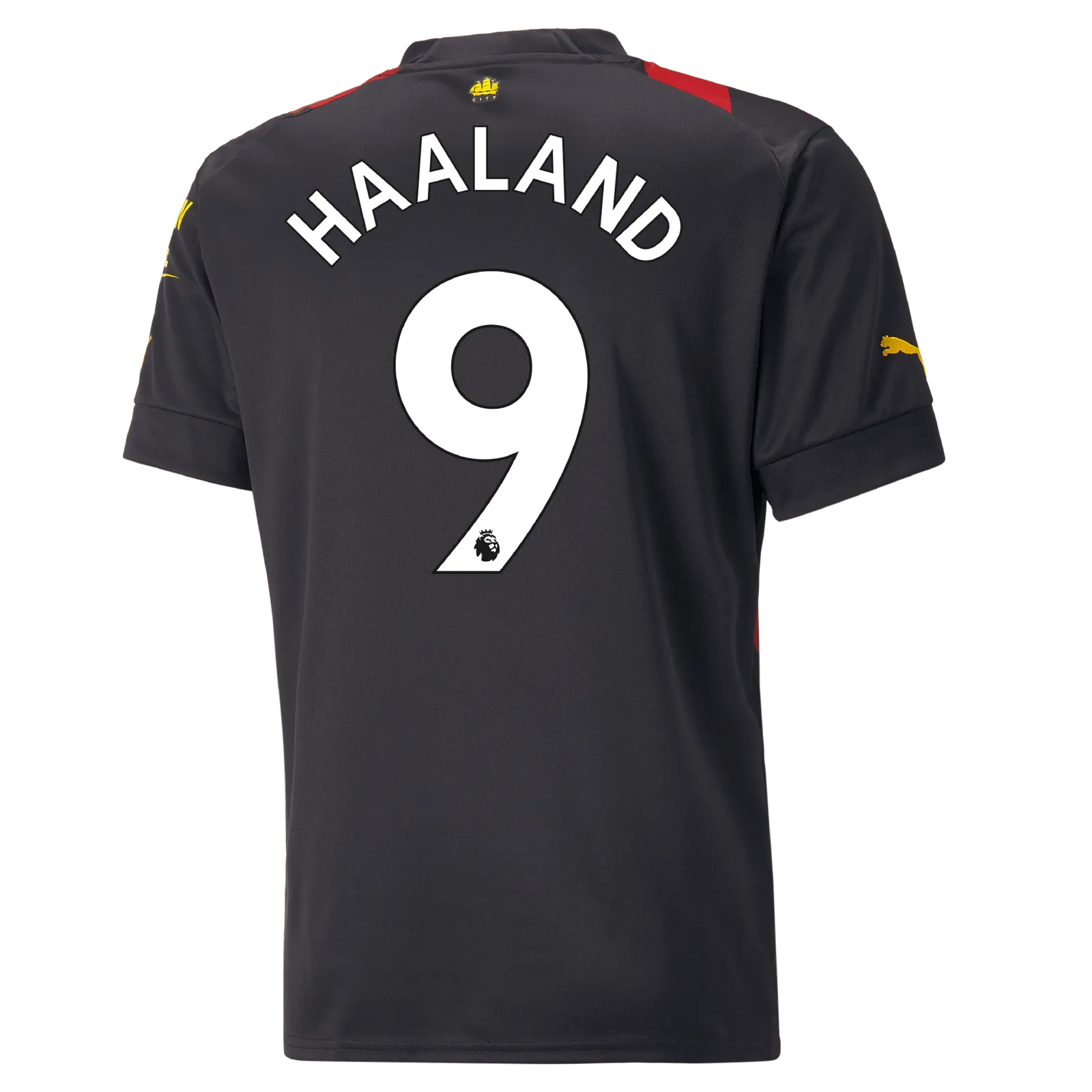 Puma 2022-23 Manchester City Away Jersey - Black-Red