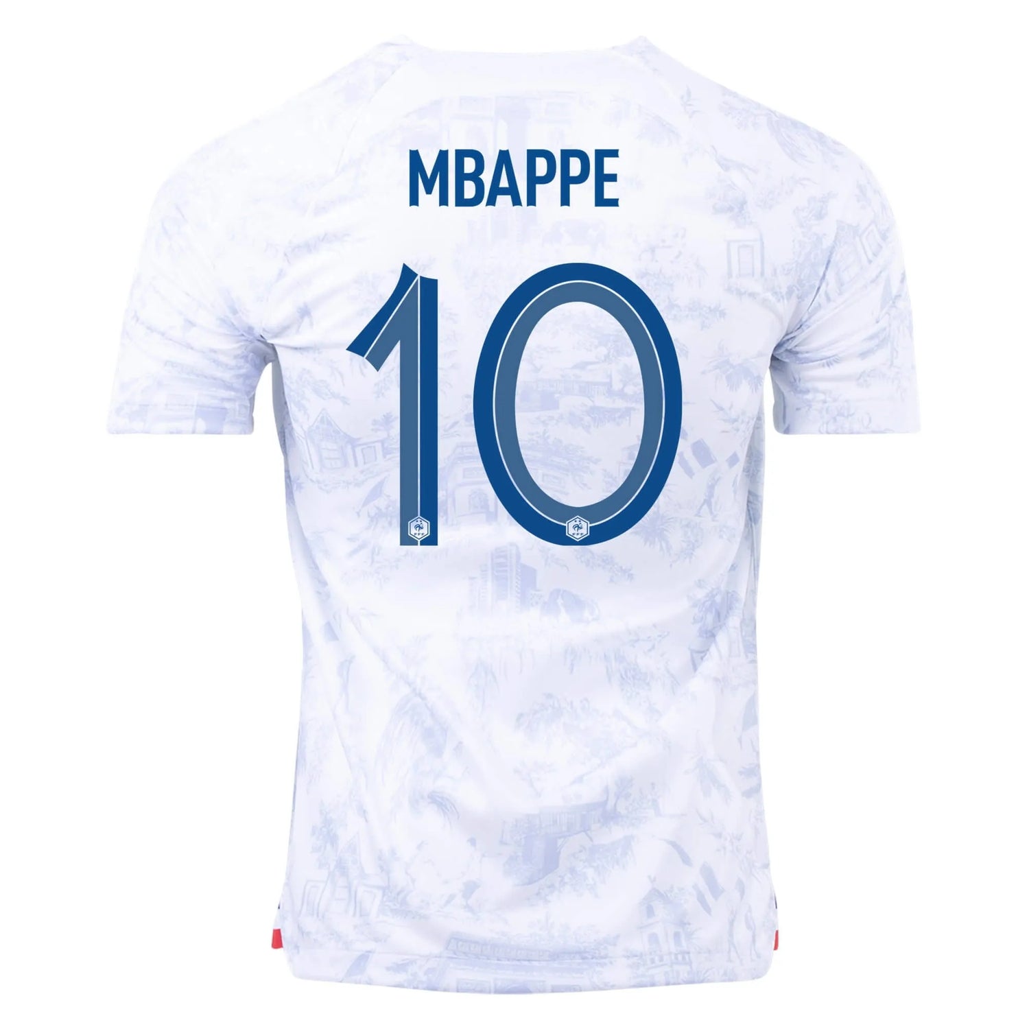Nike 2022-23 France Away Youth Jersey White-Royal