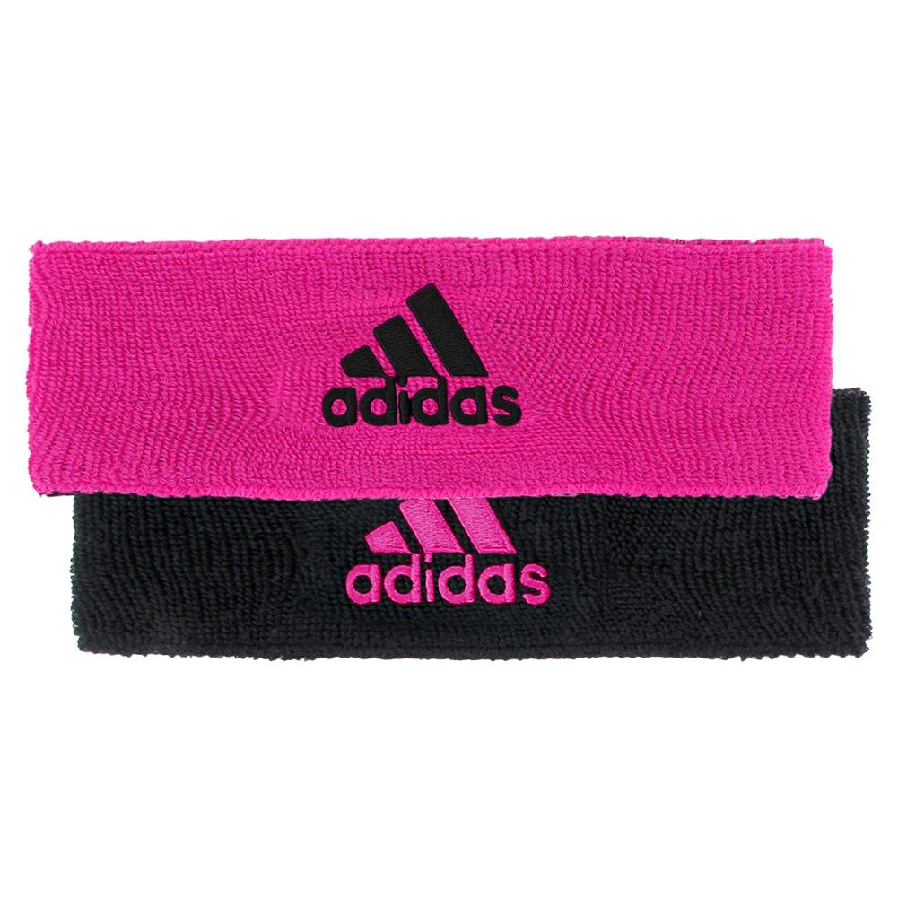 adidas Interval Reversible Headband Black/Pink (Both Sides)