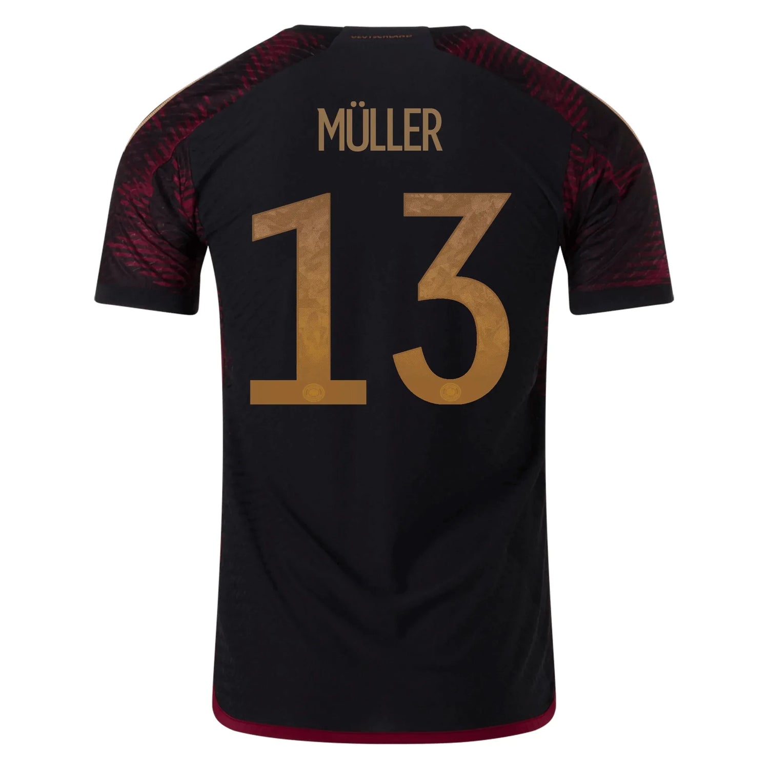 adidas 2022-23 Germany Away Authentic Jersey Black