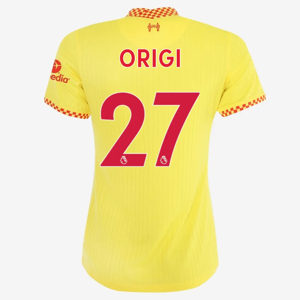 Nike 2021-22 Liverpool Third Jersey - Yellow