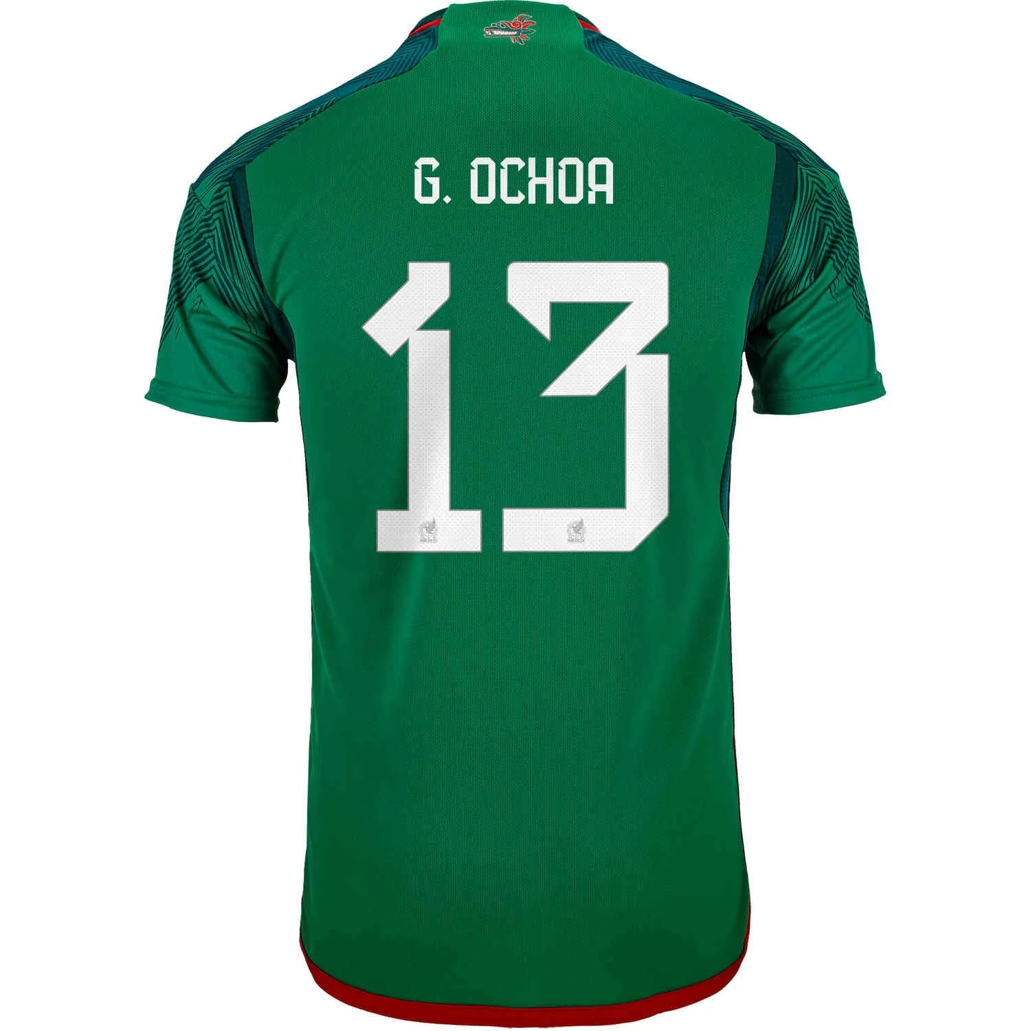 adidas 2022-23 Mexico Youth Home Jersey - Green-Red