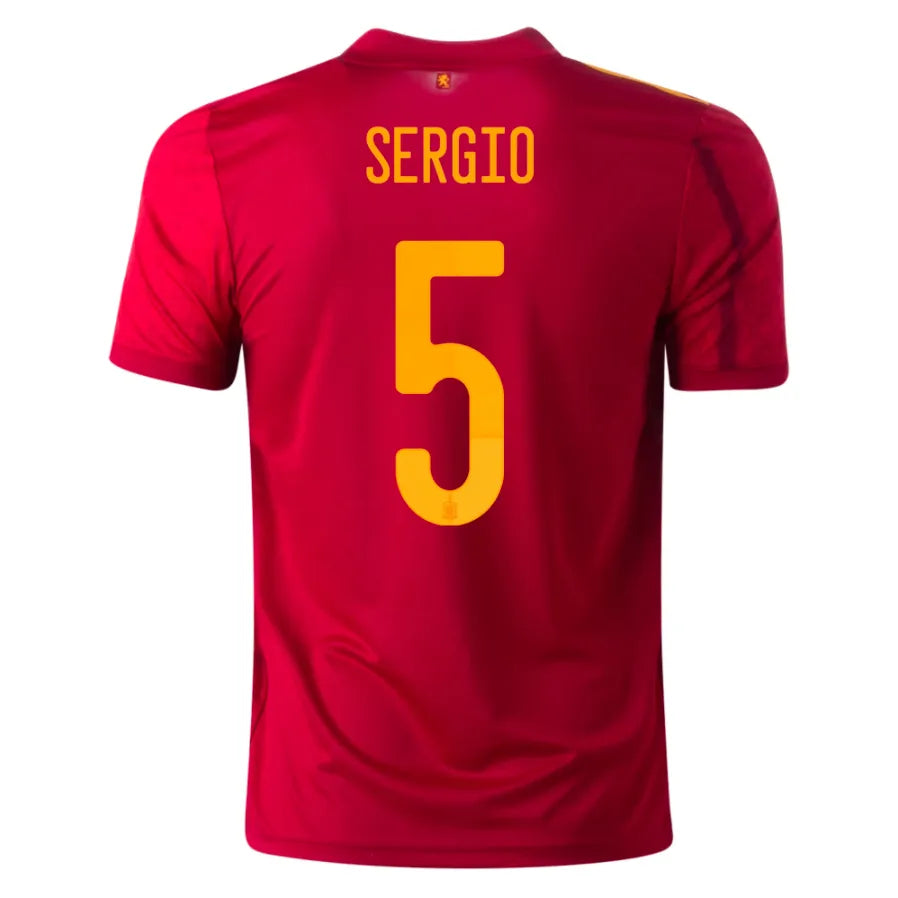 adidas 2020-21 Spain Home YOUTH Jersey - Red-Yellow