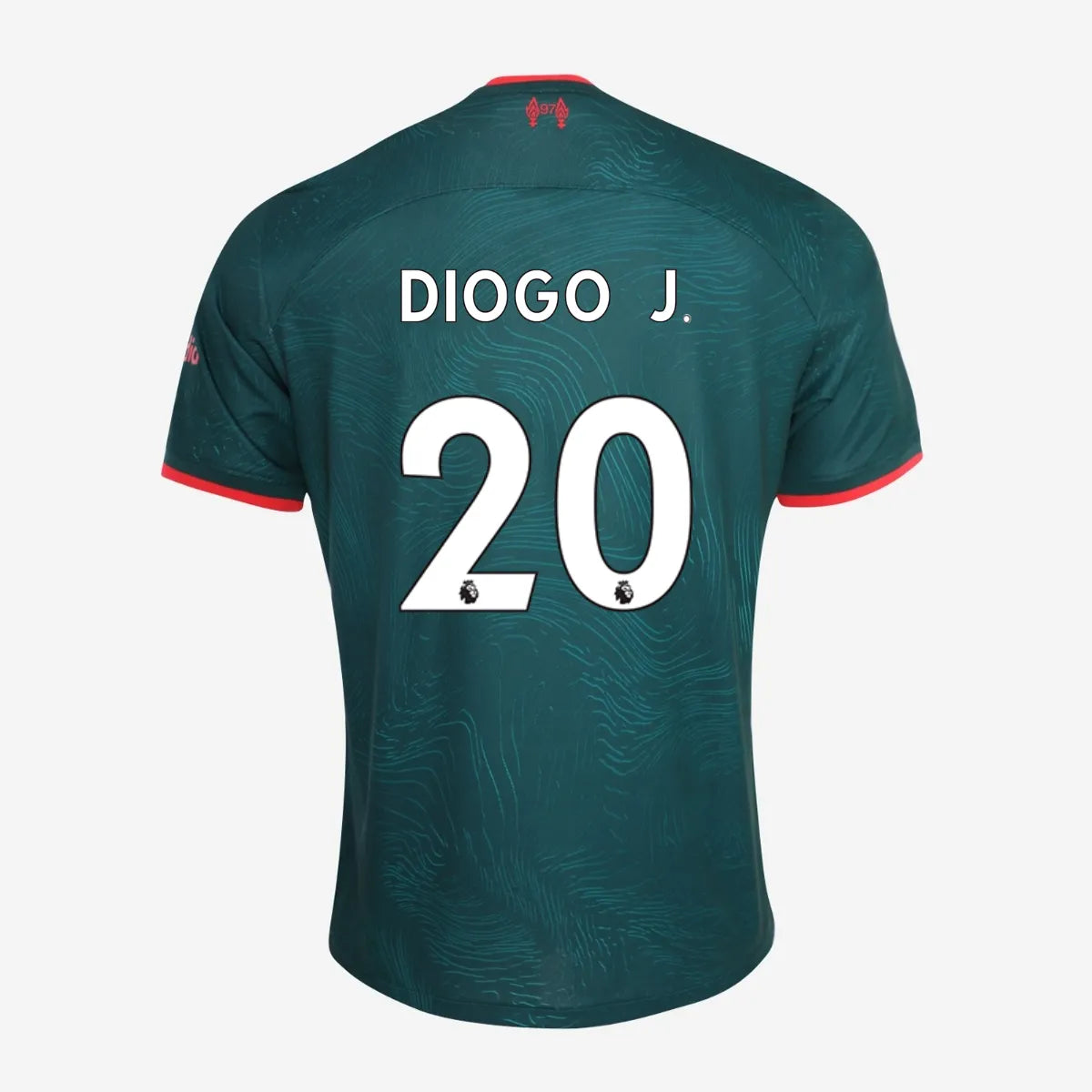 Nike 2022-23 Liverpool Third Jersey - Dark Atomic Teal-Siren Red