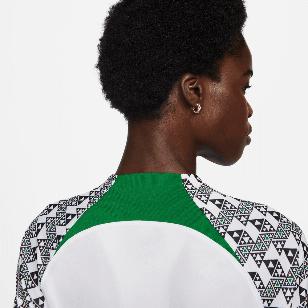 Nike 2022-23 Nigeria Women's Away Jersey - White-Black (Detail 2)