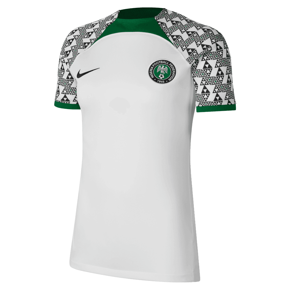 Nike 2022-23 Nigeria Women's Away Jersey - White-Black (Front)