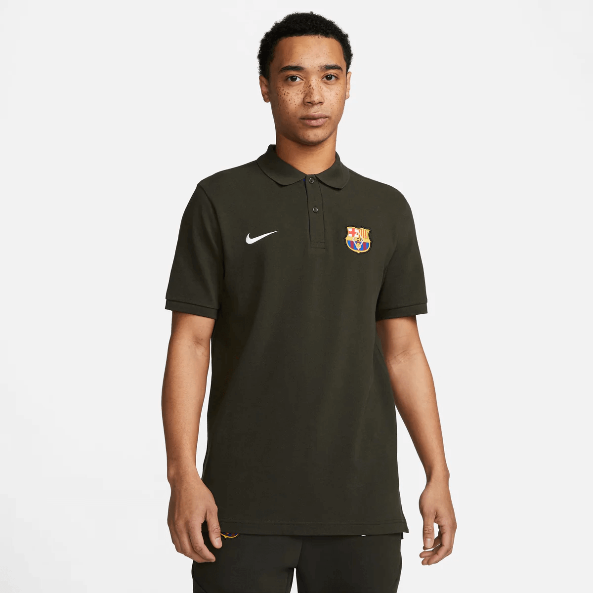 uitlijning Grafiek voordelig Nike 2023-24 FC Barcelona Polo Shirt - Dark Green