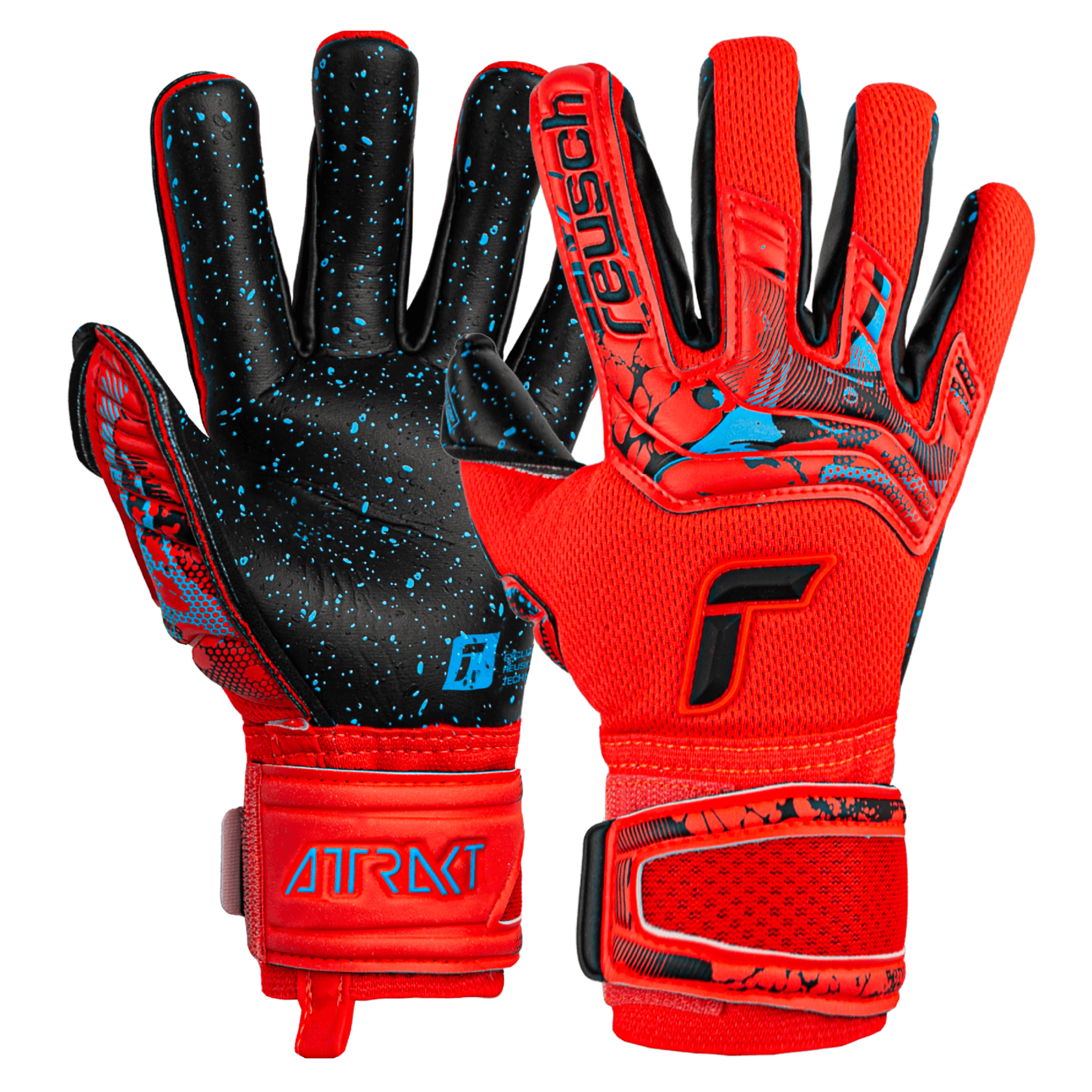 Adidas x Pro Goalkeeper Gloves - Black-Blue Rush, 8
