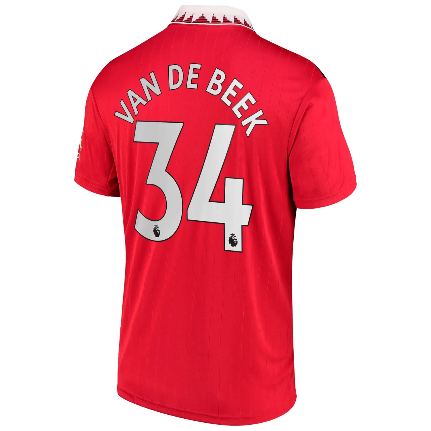 adidas 2022-23 Manchester United Youth Home Jersey - Red-White