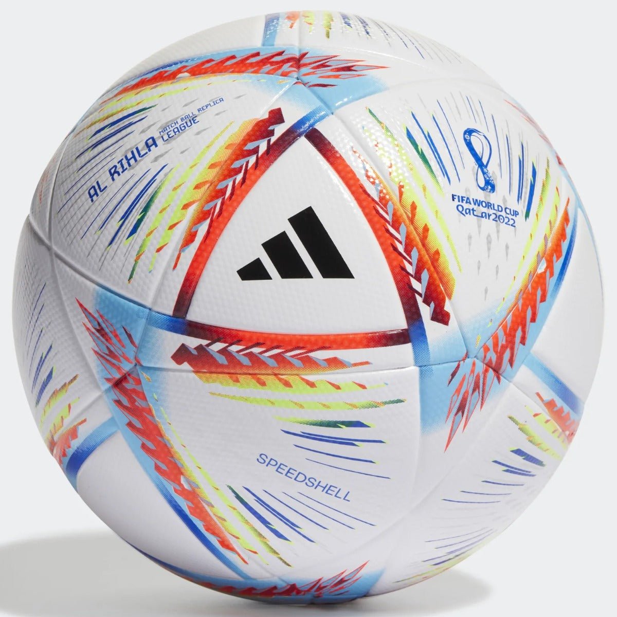 adidas 2022 World Cup Al Rihla League Soccer Ball - White-Panton