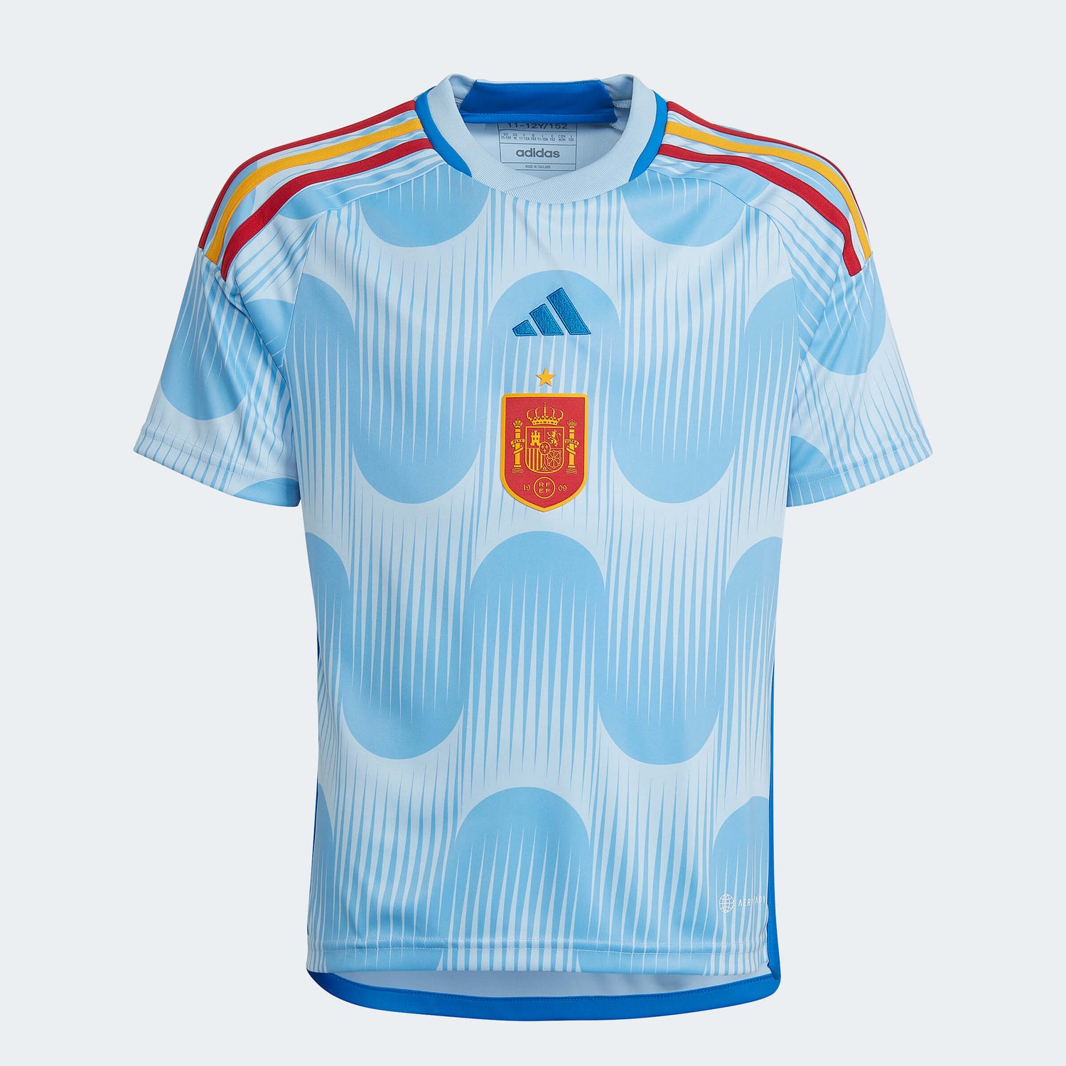 adidas 2022-23 Spain Youth Away Jersey - Glory Blue (Front)