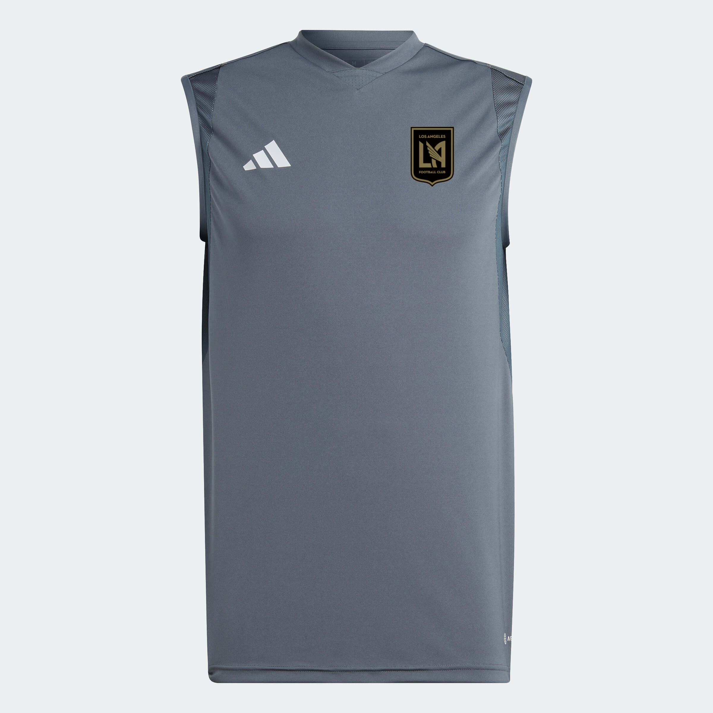 Men's Adidas Gray LAFC 2023 On-Field Sleeveless Training Jersey
