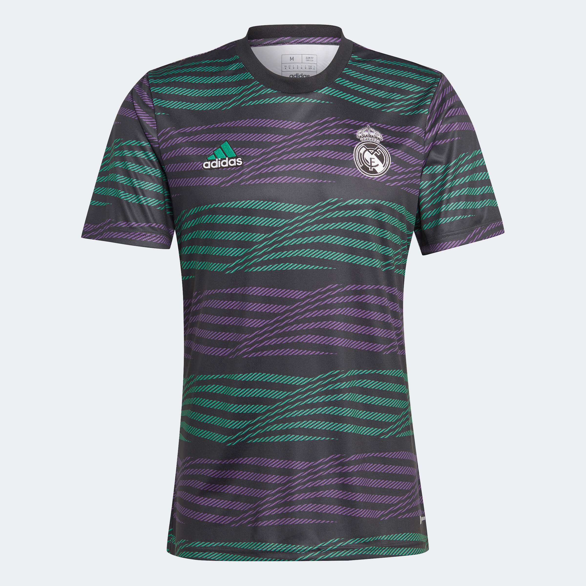 Versterken Retoucheren Moment adidas 2023 Real Madrid Pre-Match Jersey - Black-Purple-Green