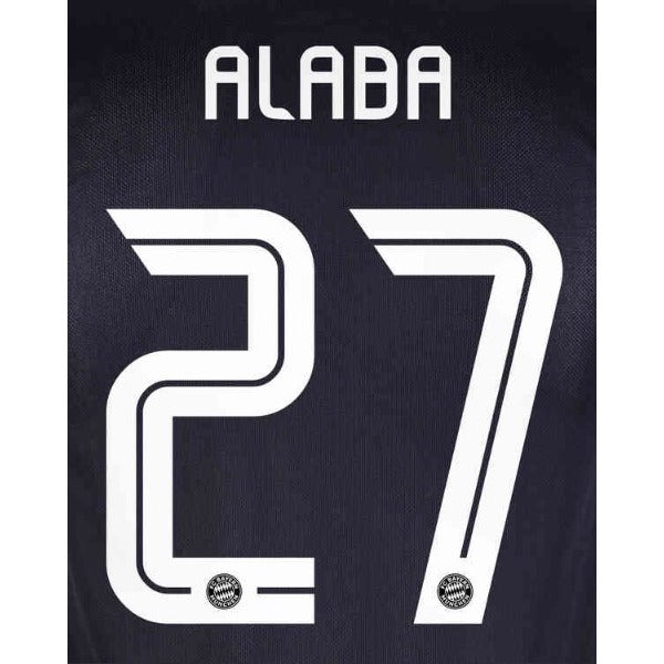 Uni Sport Bayern Munich 2020/21 Third Alaba #27 Jersey Name Set