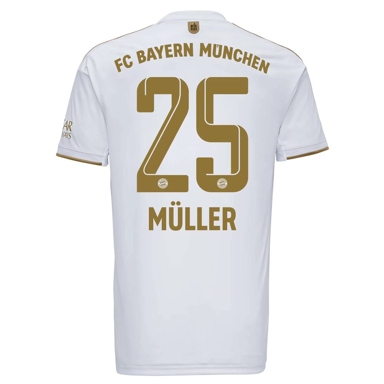 adidas 2022-23 Bayern Munich Away Jersey - White-Gold