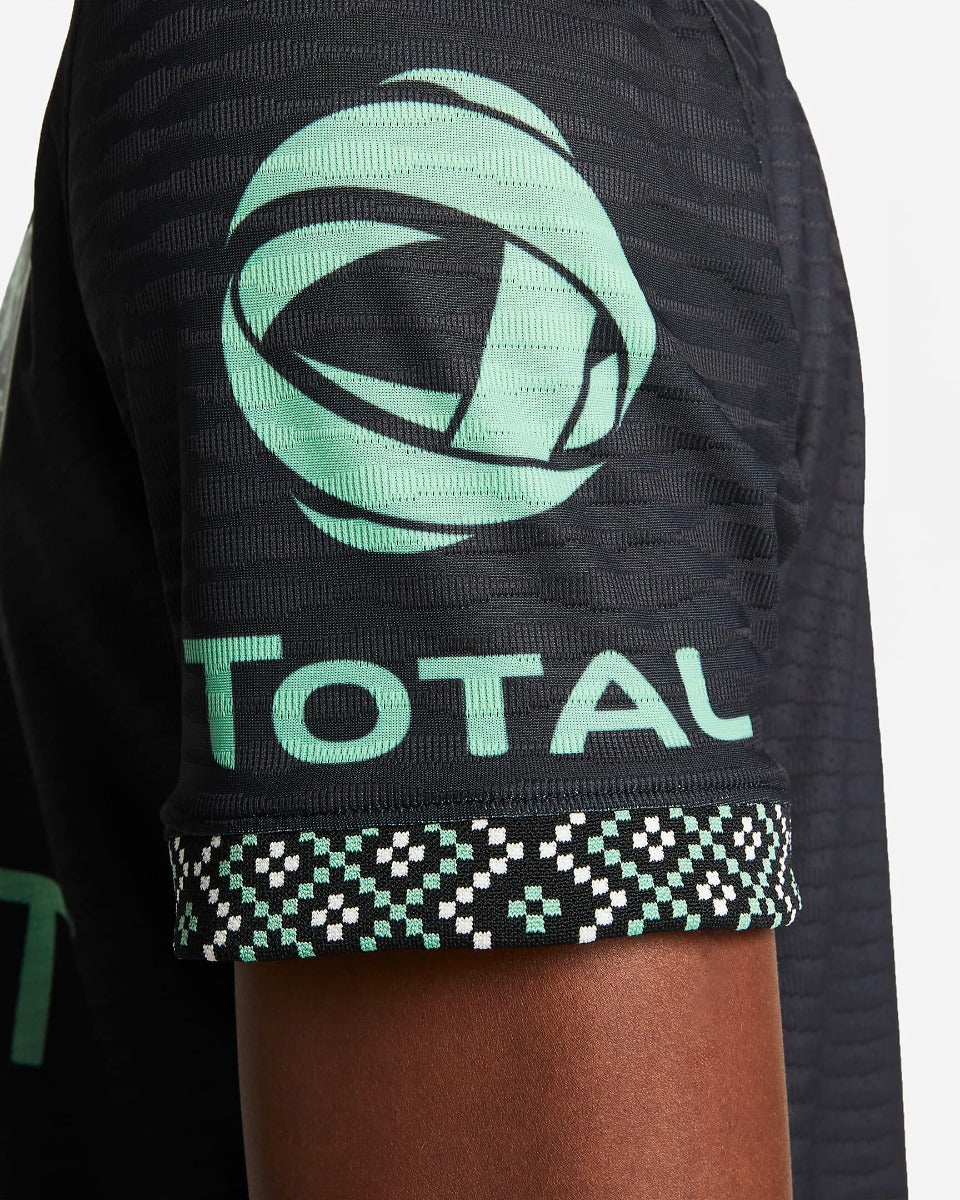 Nike 2022 Club America Third ADV Match Jersey - Black-Healing Jade (Detail 3)