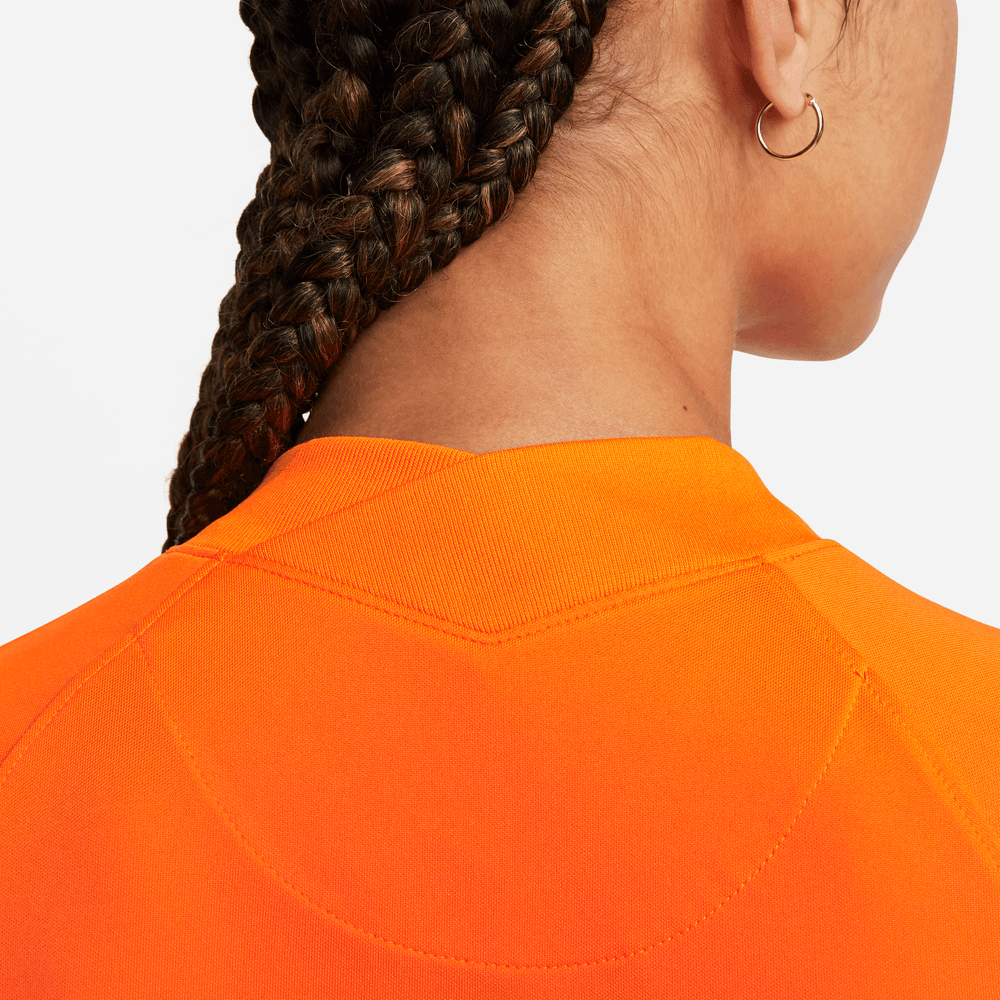 Nike Netherlands Women's EC22 Home Jersey - Total Orange-Black (Detail 2)