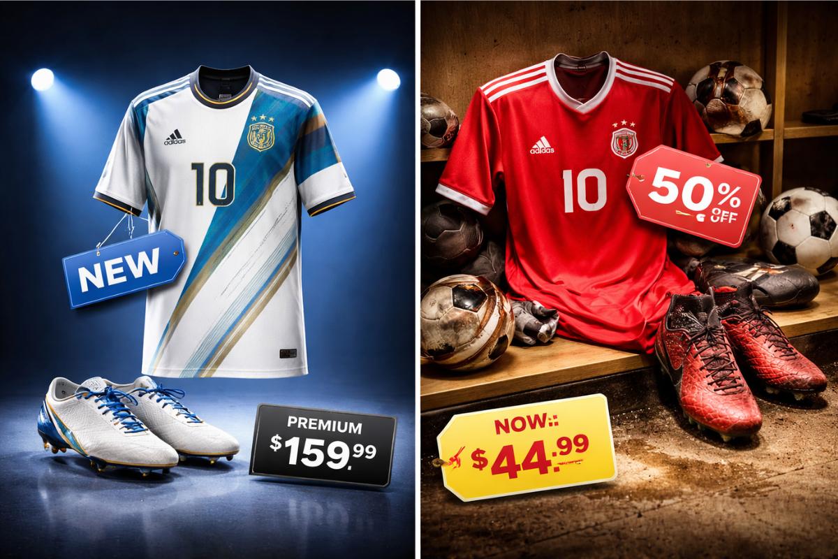 Soccer Clearance vs. new arrivals: when to buy