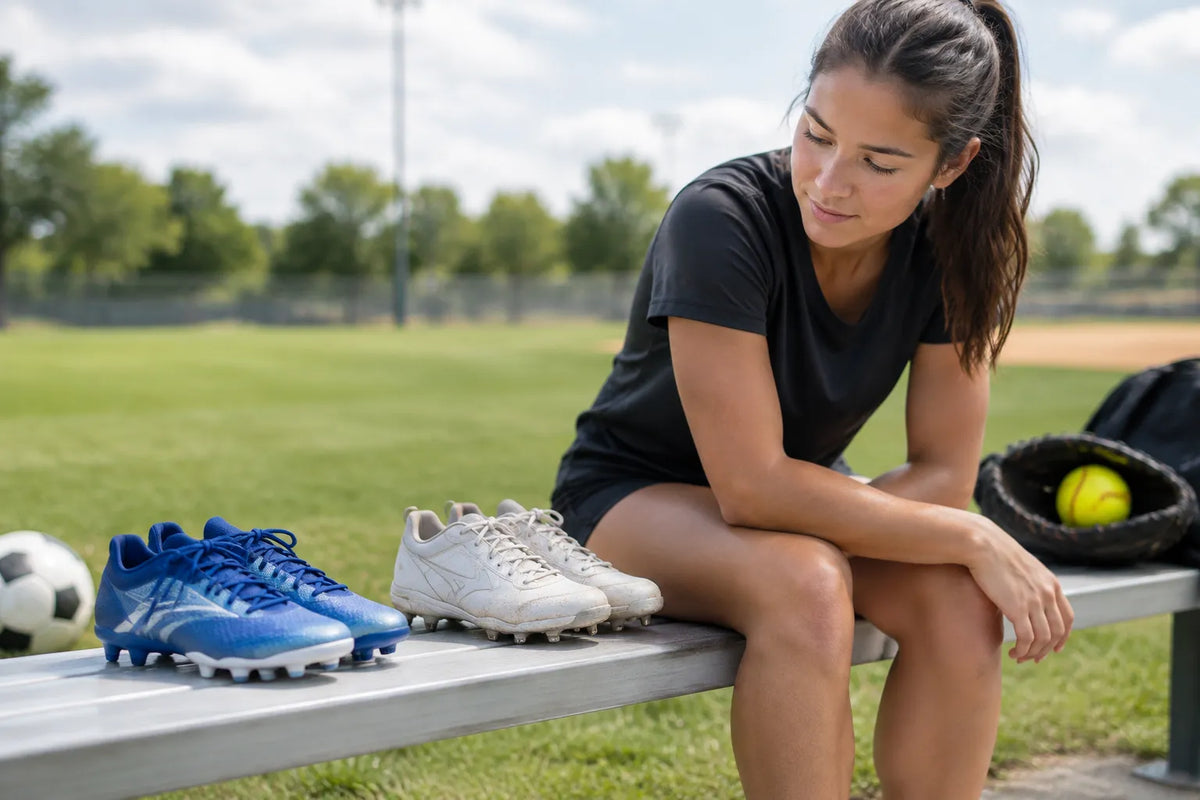 Difference between soccer and softball cleats