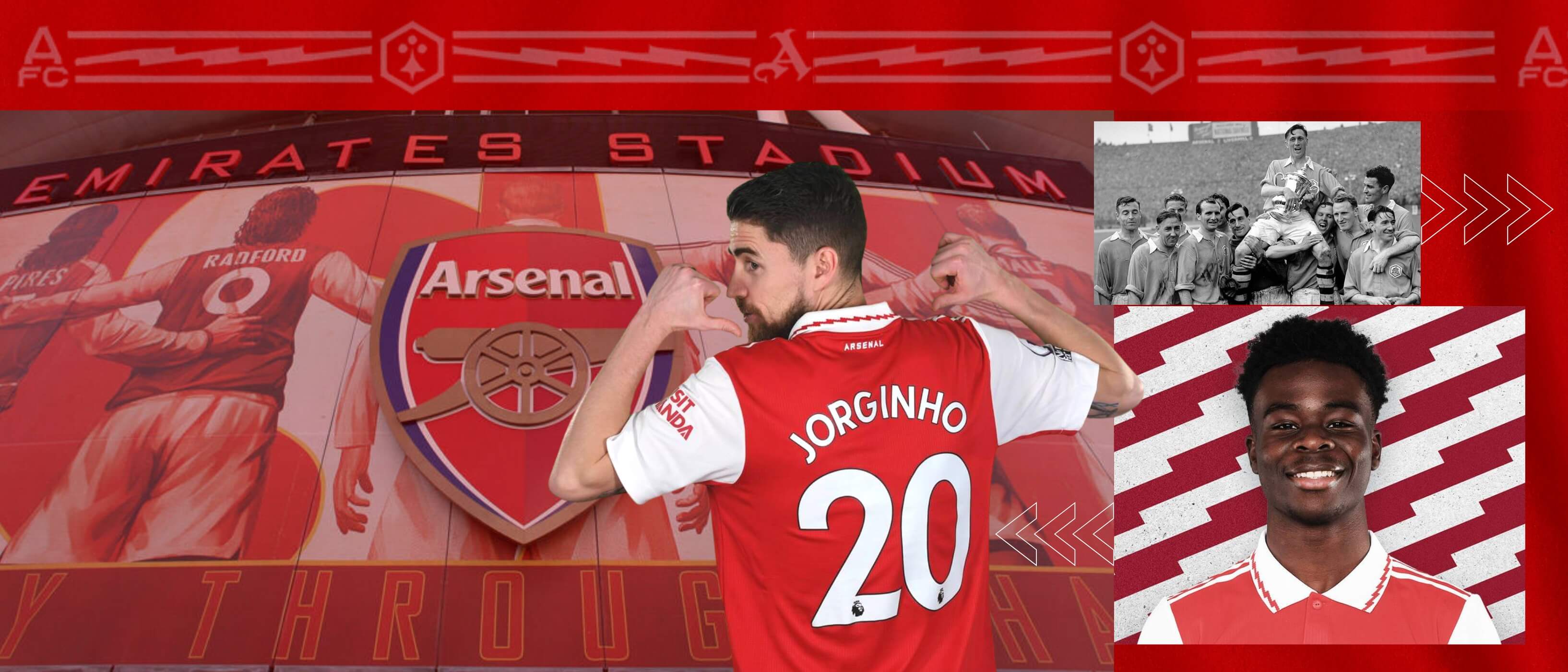 Arsenal club team fan page graphic