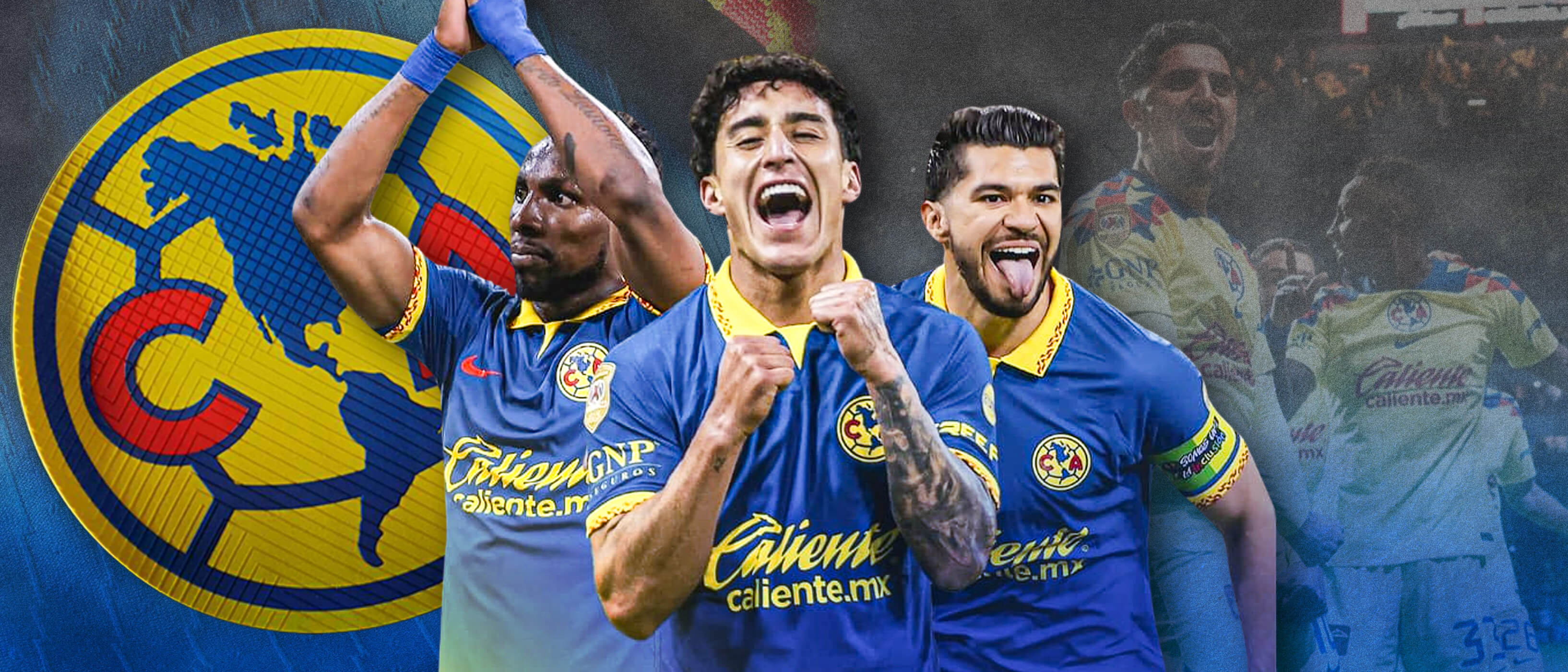 Club America Hero Section Graphics- Desktop