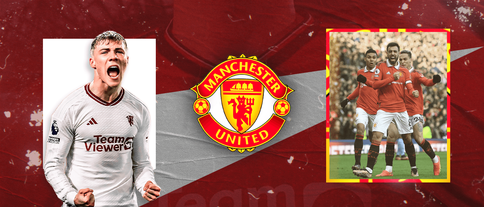 Manchester United Hero Section Graphics- Desktop