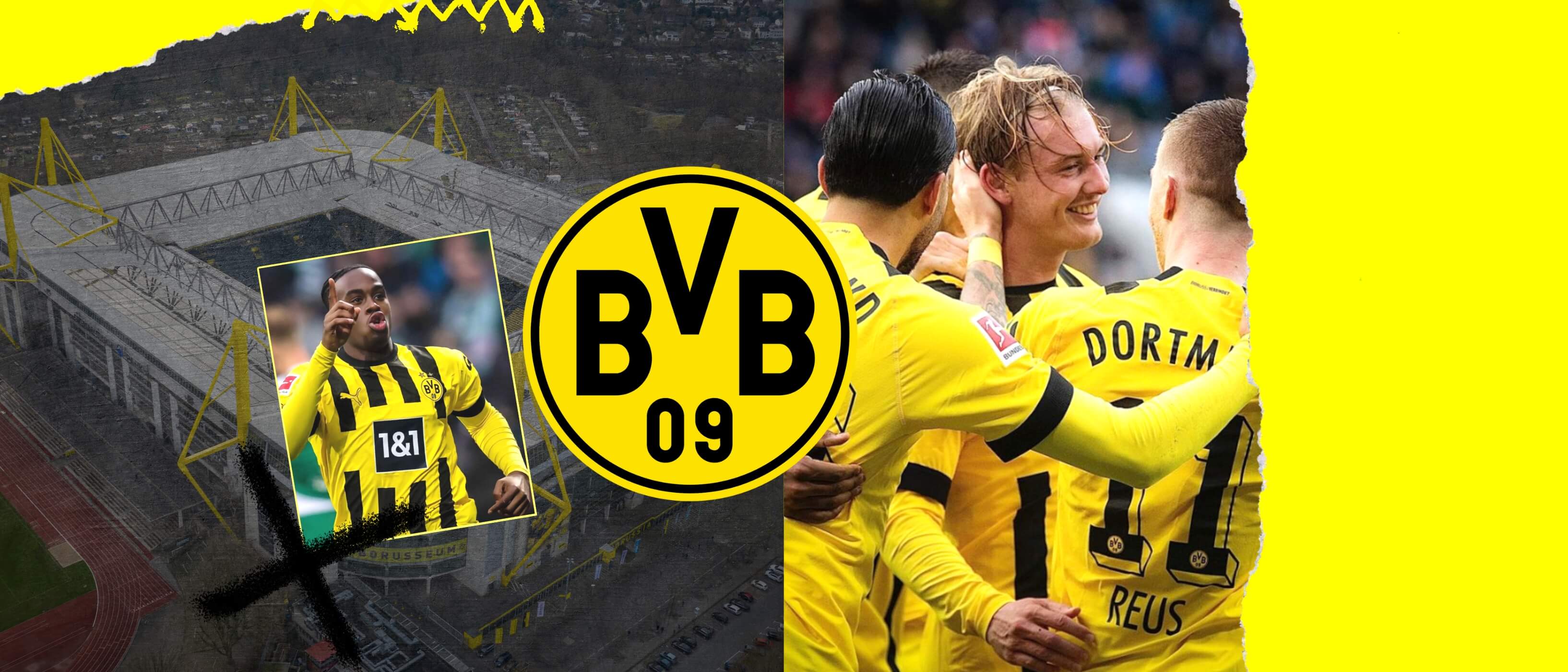 Dortmond soccer club team page graphic