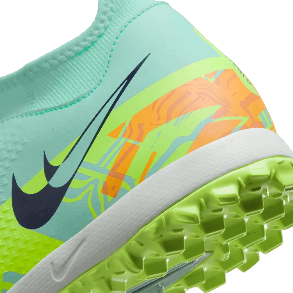 Nike Phantom GT2 Academy DF Turf - Mint-Blackened Blue (Detail 2)