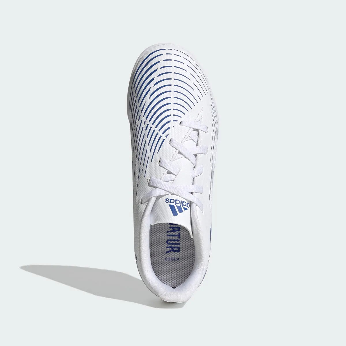 adidas Kids Predator Edge .4 Turf - White-Hi Res Blue (Top)