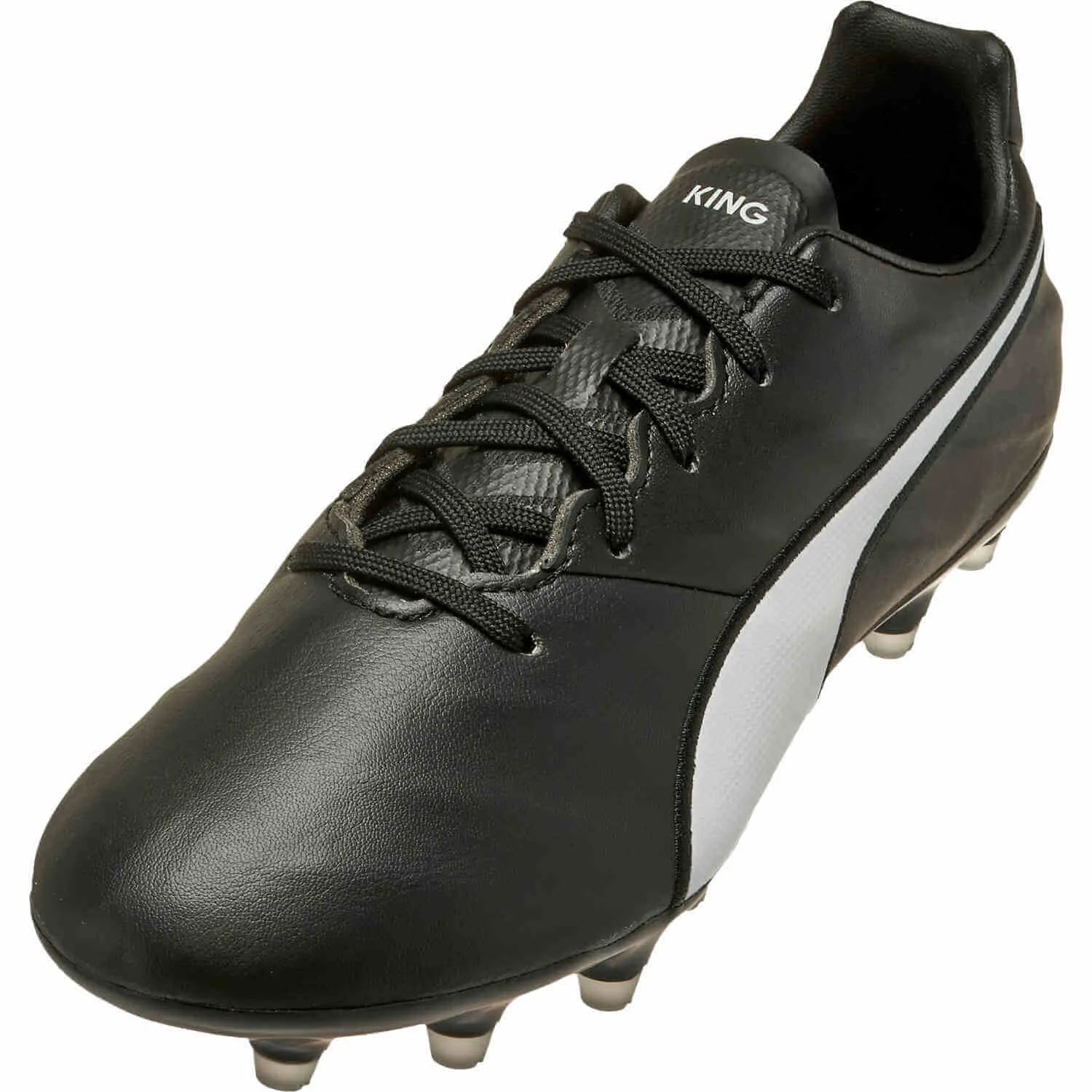 Puma KING Pro 21 SL FG - Black-White (Diagonal - Front)