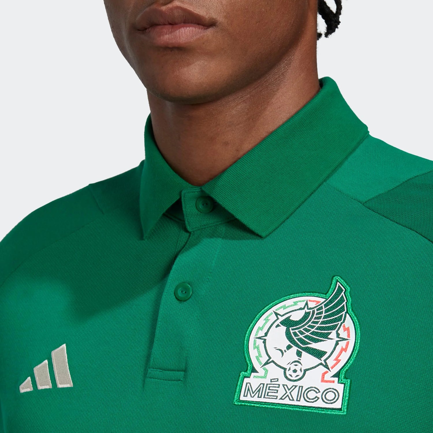 adidas 2022-23 Mexico Tiro Polo Green (Detail 1)