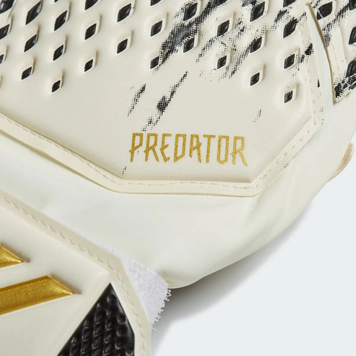Adidas JR Predator 20 Match Fingersave GK Gloves - White-Black-Gold
