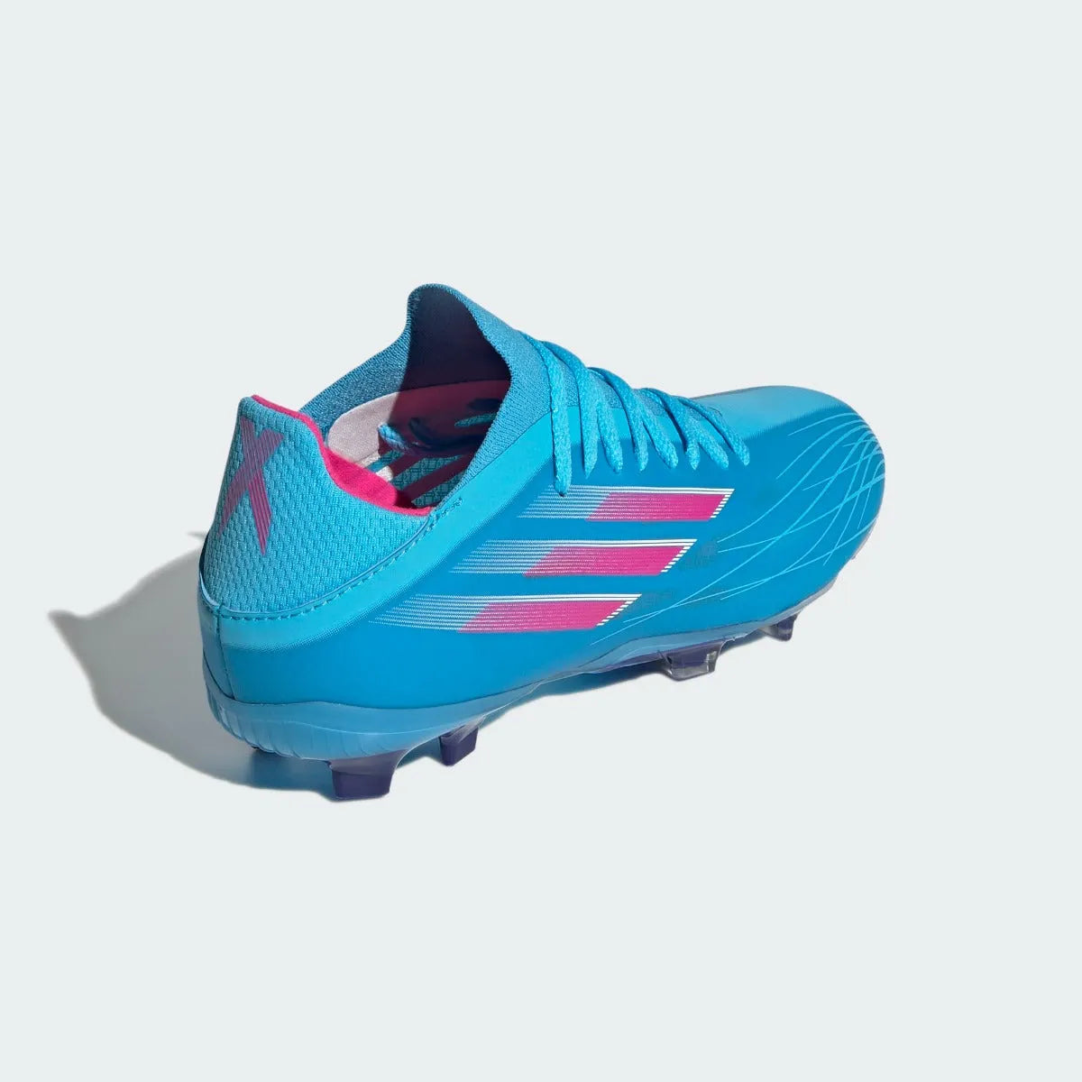 Adidas JR X Speedflow .1 FG - Sky Rush-Shock Pink (Diagonal 2)