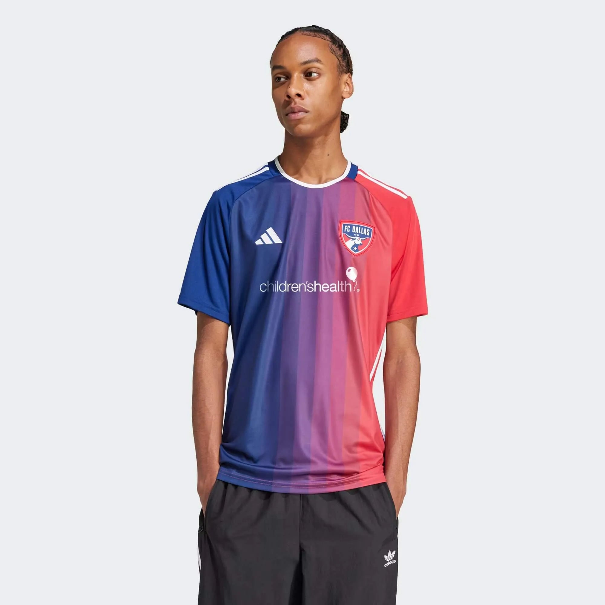 adidas 2024-25 FC Dallas Men's Stadium Home Jersey (Model - Front)