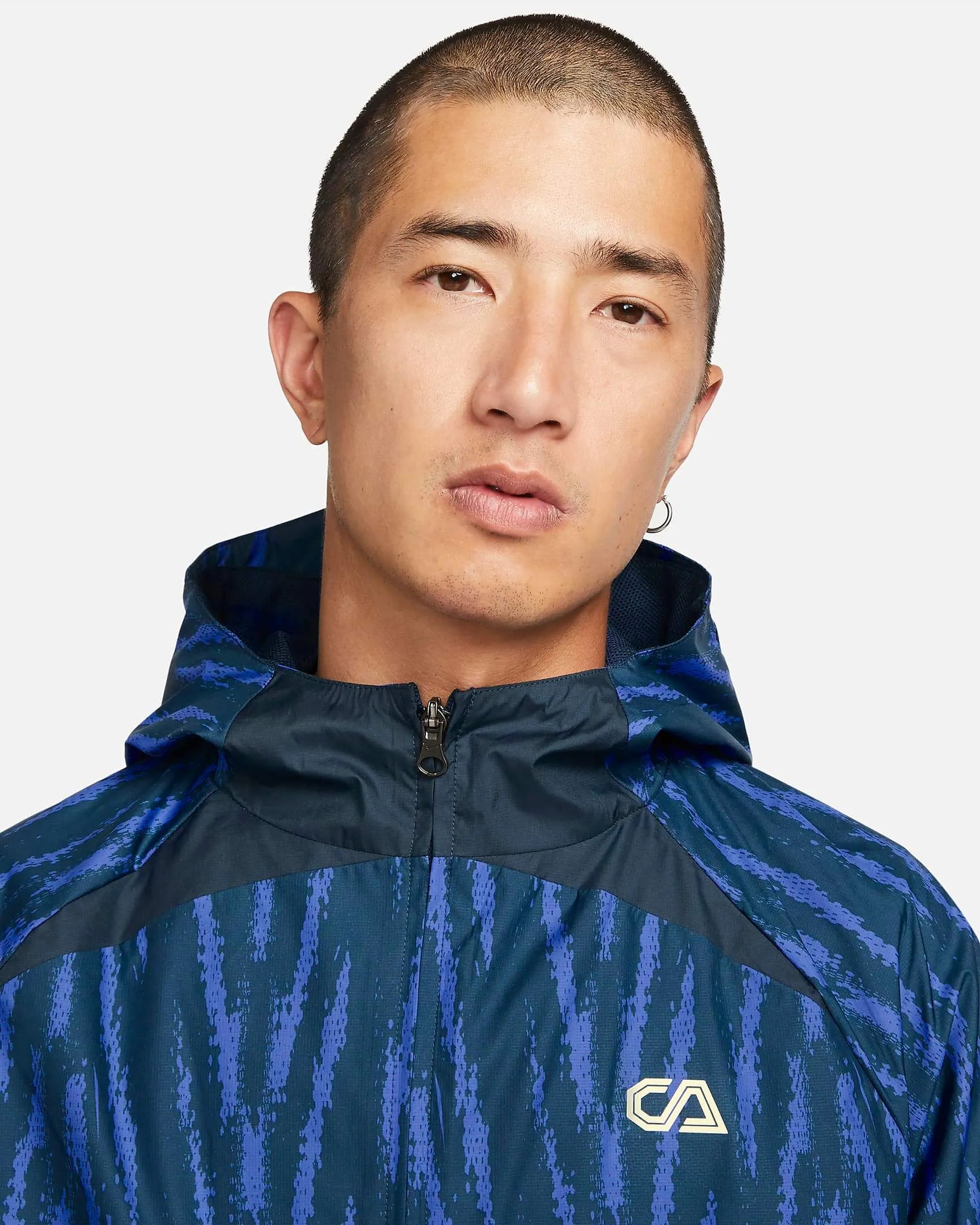 Nike 2022-23 Club America AWF Jacket - Navy-Blue-Lemon (Detail 1)