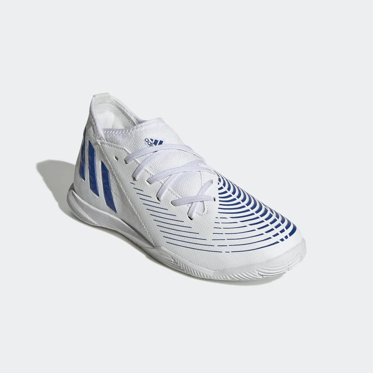 adidas JR Predator Edge .3 Indoor - White-Hi Res Blue (Diagonal 1)