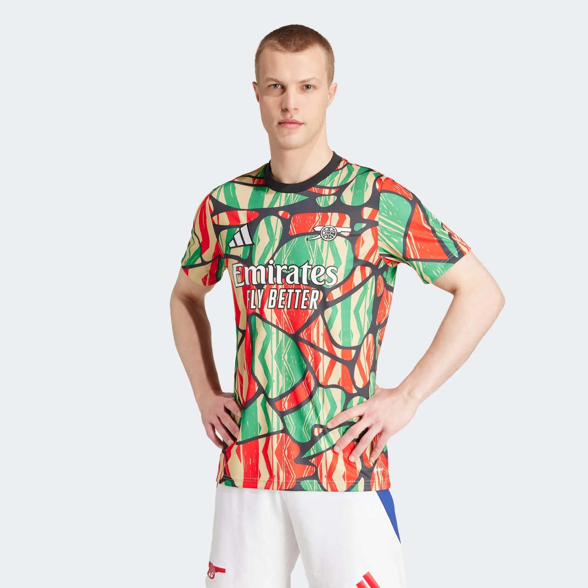adidas 2024-25 Arsenal Men's Pre-Match Jersey (Model - Front)